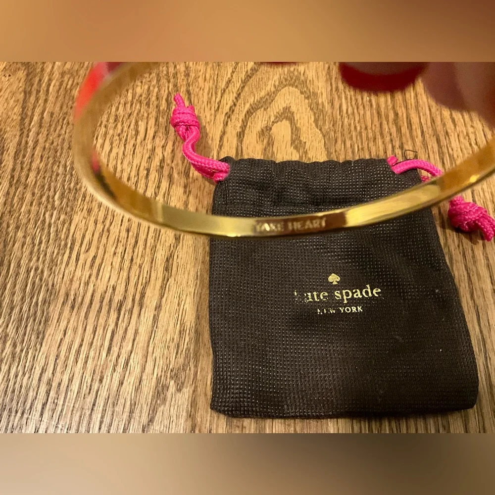 Kate Spade Red and Gold Bangle Bracelet - Picture 7 of 8